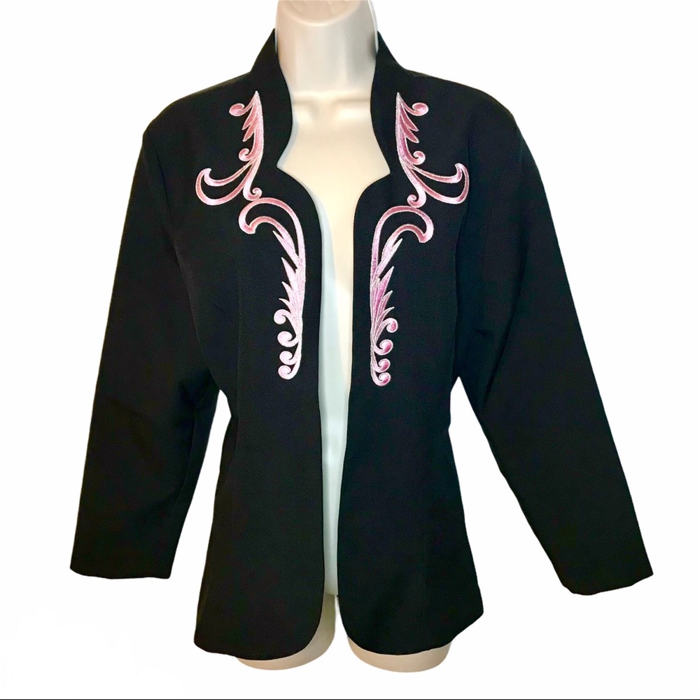 Vintage 90s Embellished Embroidered Jacket